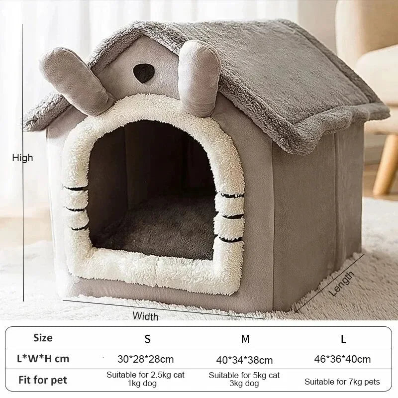 Removable Cushion Pet Den