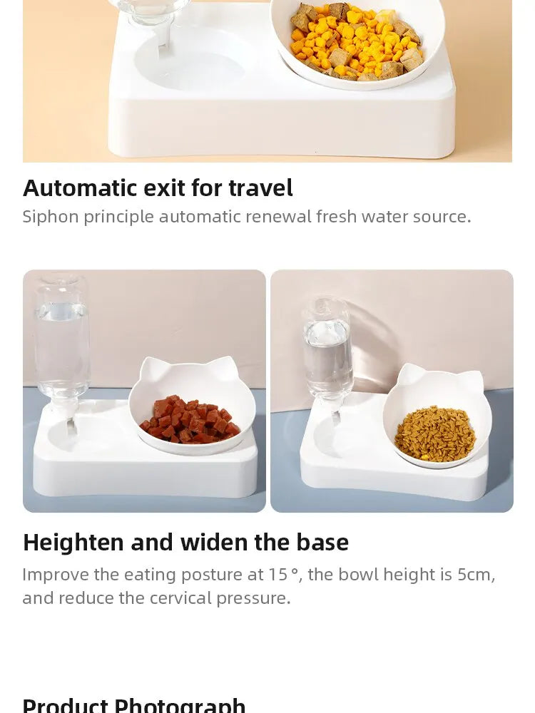 ErgoLift Dual Pet Feeder