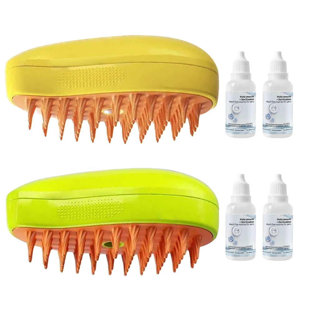 SteamGlow Pet Grooming Brush