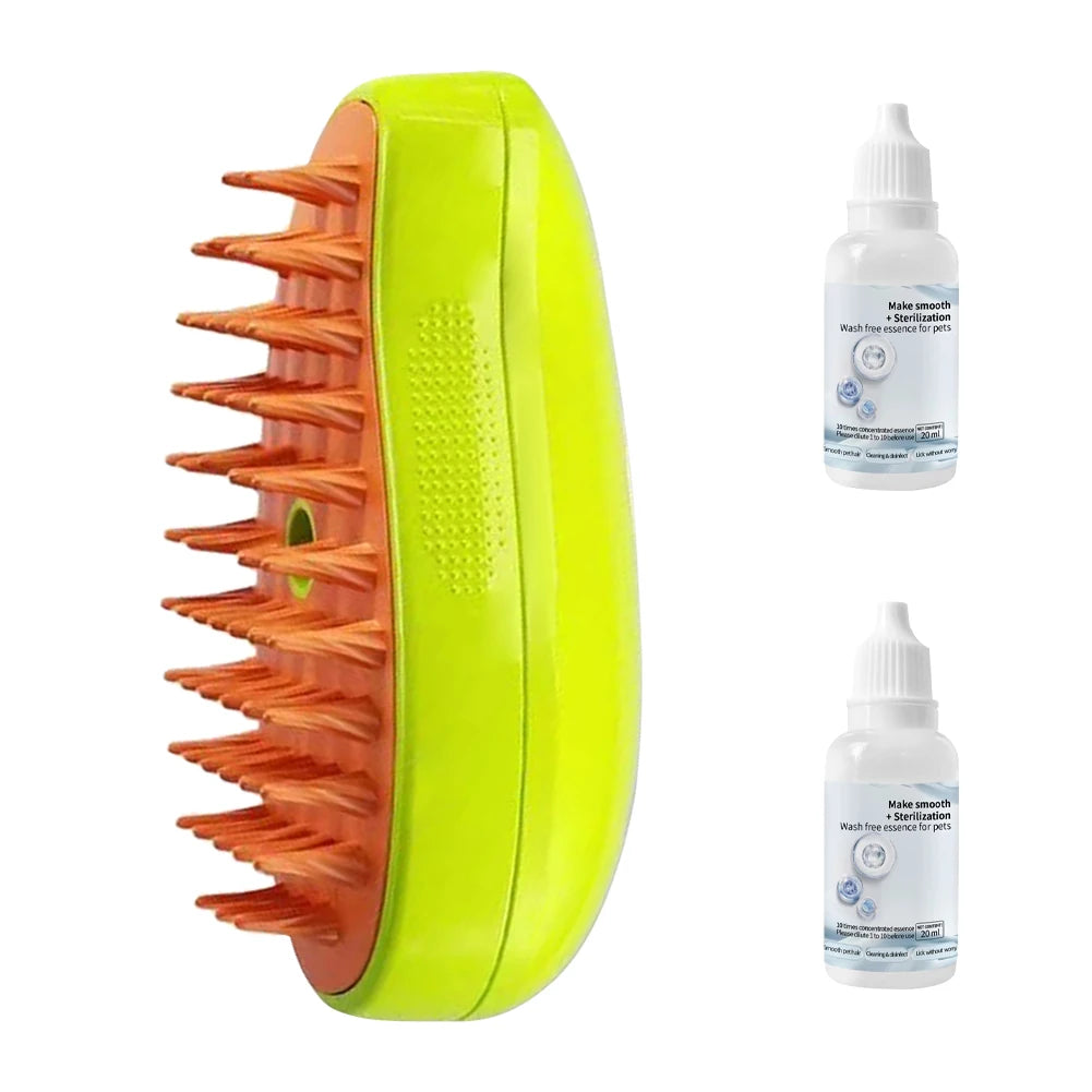 SteamGlow Pet Grooming Brush