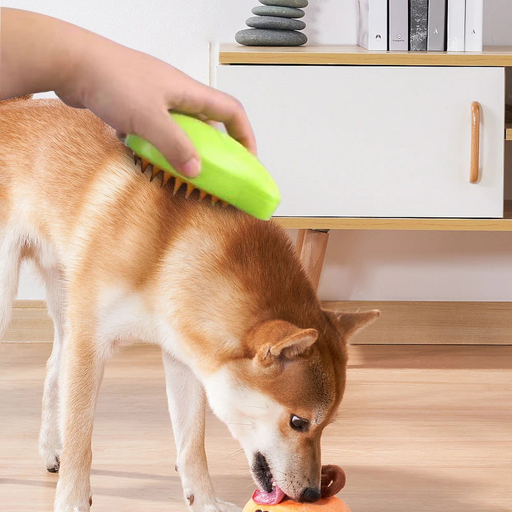 SteamGlow Pet Grooming Brush