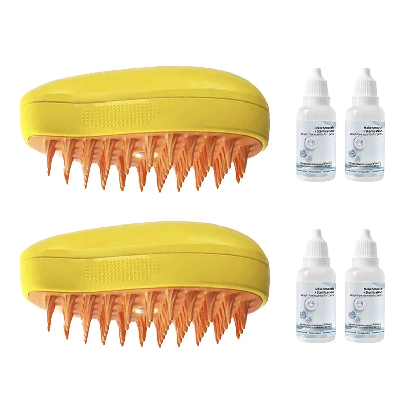 SteamGlow Pet Grooming Brush