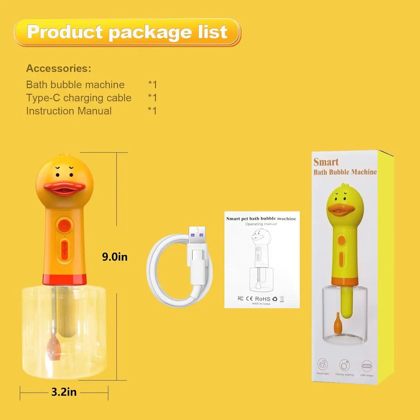 Duck Pet Foam Dispenser