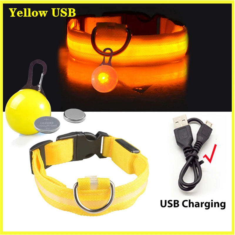 Glowing USB Pet Collar