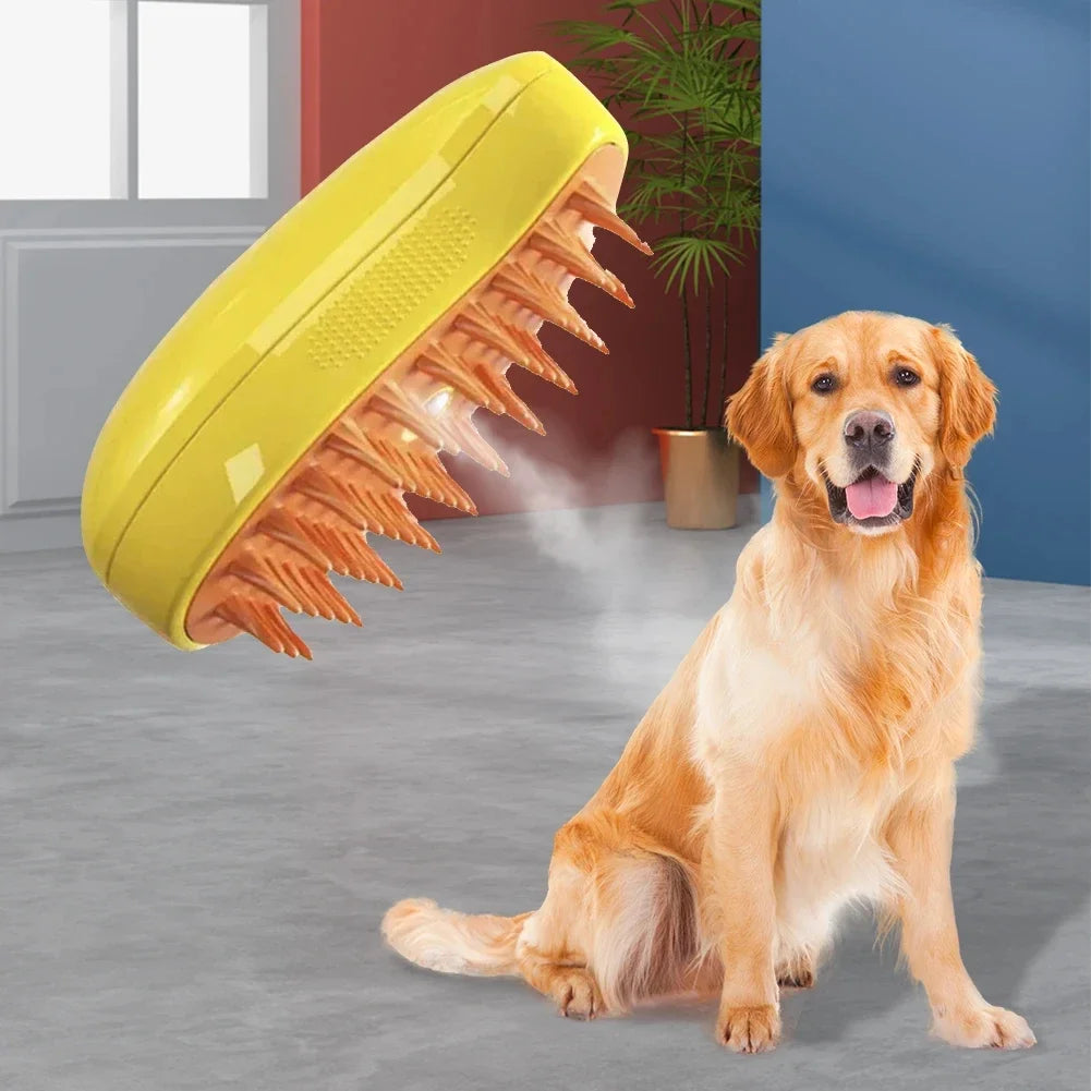SteamGlow Pet Grooming Brush
