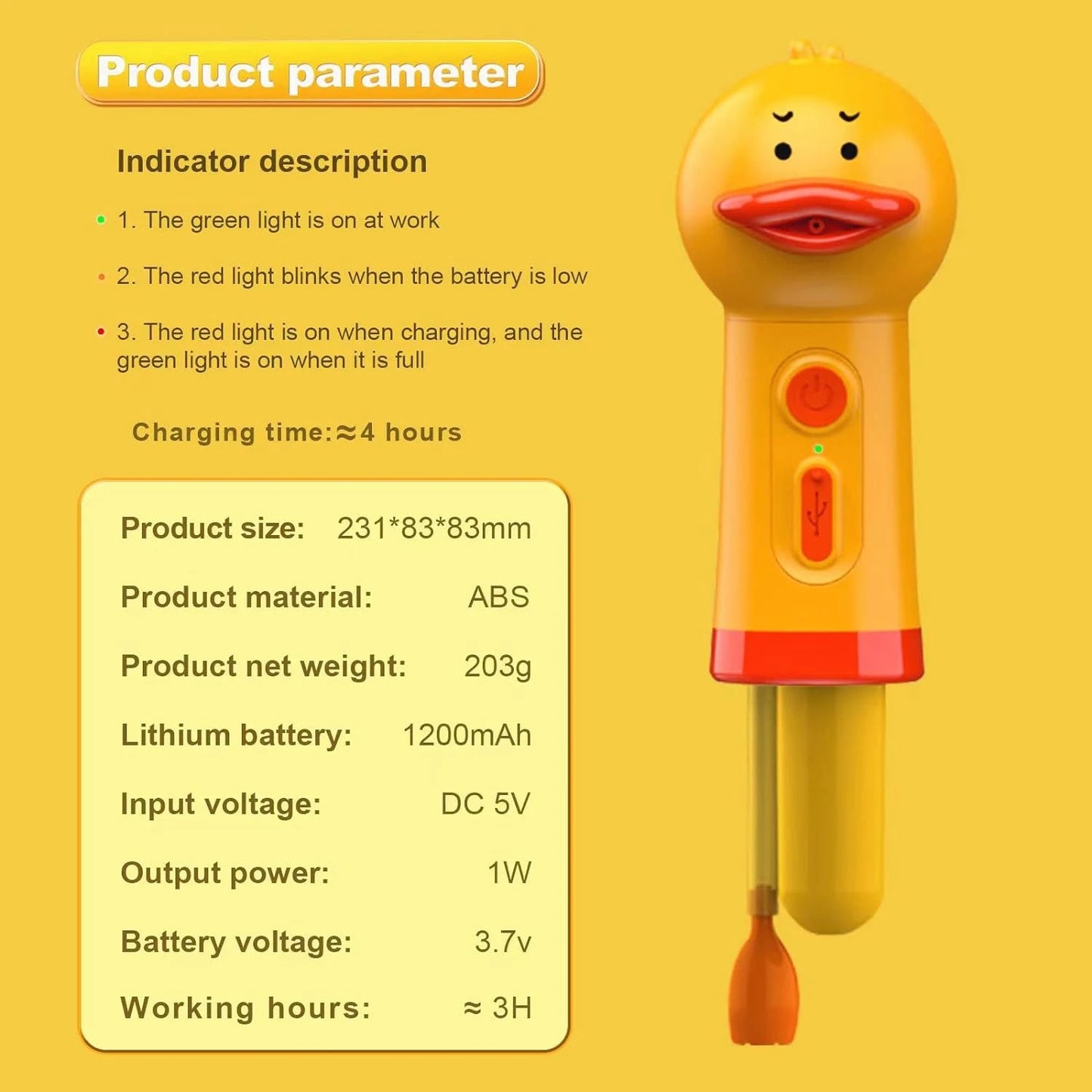 Duck Pet Foam Dispenser