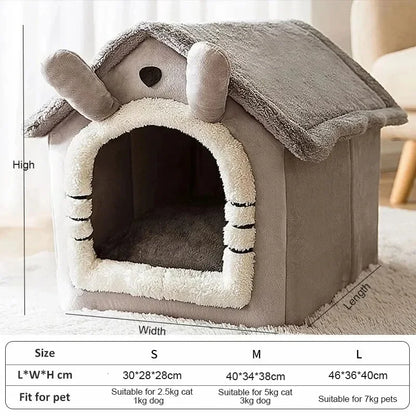 Removable Cushion Pet Den