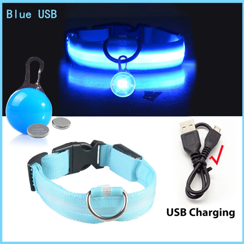 Glowing USB Pet Collar