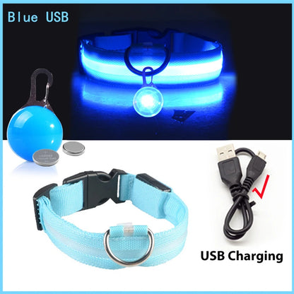 Glowing USB Pet Collar