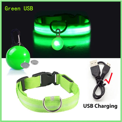 Glowing USB Pet Collar