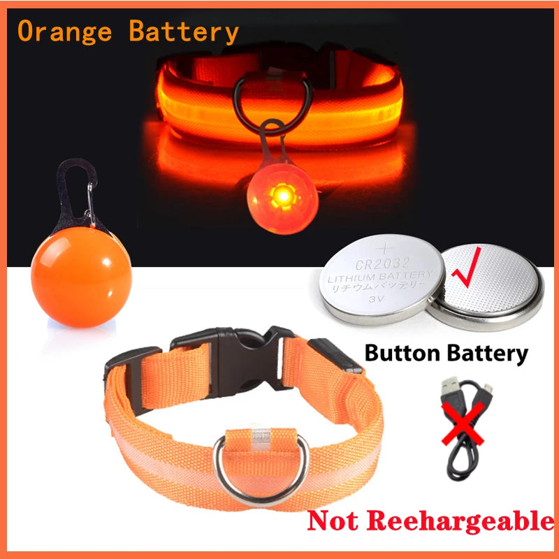 Glowing USB Pet Collar