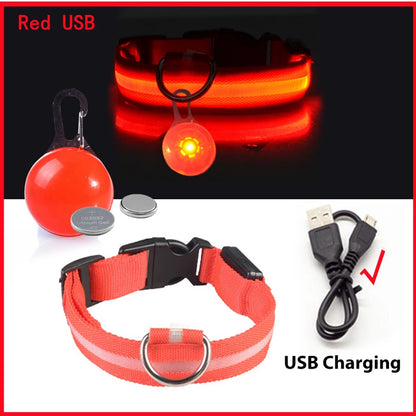 Glowing USB Pet Collar