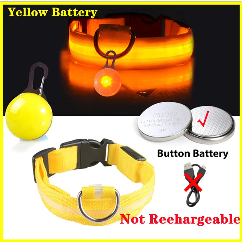 Glowing USB Pet Collar