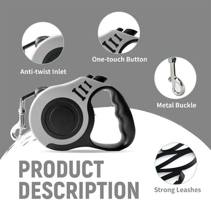 Tangle-Free Retractable Pet Leash