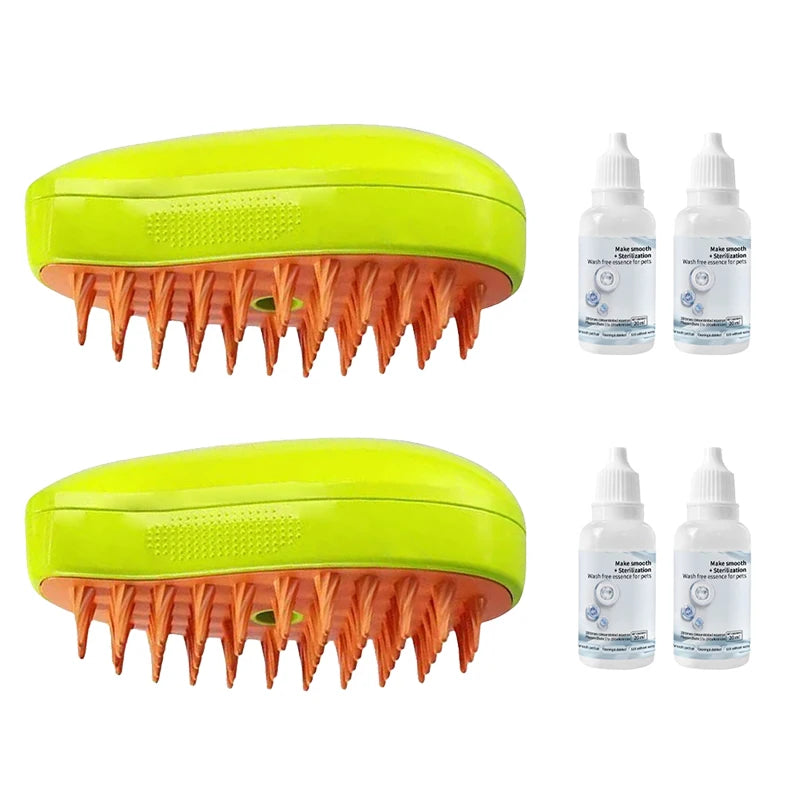 SteamGlow Pet Grooming Brush